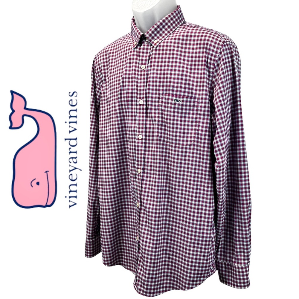 Vineyard Vines Performance Slim Fit‎ Tucker Shirt Lightweight Men’s Large